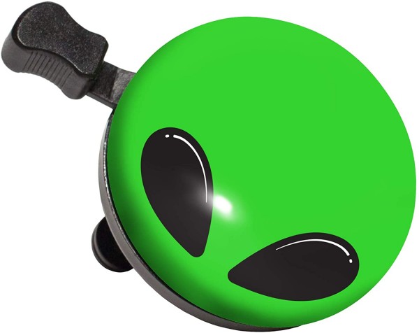 Fahrradklingel Nutcase Visitor-Alien. Grün wie die vom Mars!