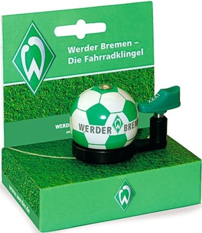 Bundesliga- Fahrradklingel "Werder Bremen", grün/weiß