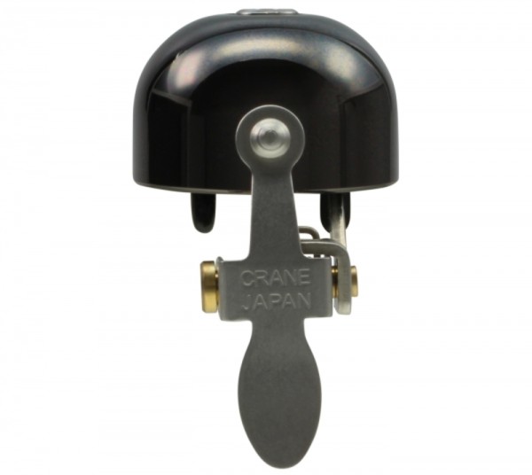 ◄FrankenBell► Crane Bell Co. E-NE Fahrradklingel Neo Black, Ø Klemmung: 22.2mm bis 31.8mm