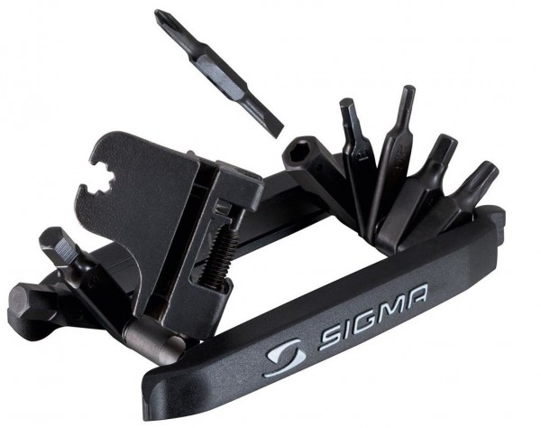 Sigma Pocket Multitool Medium, 17 Funktionen, Fahrrad Reparatur Werkzeug