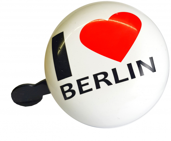 LTJ 2-tone bell I Love Berlin weiß, 80mm