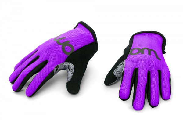 WOOM™ TENS cycling gloves size 6, purple, 13.5 cm