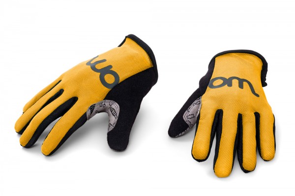 WOOM™ TENS cycling gloves size 6, yellow, 13.5 cm