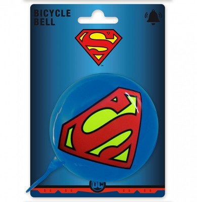 Logoshirt Fahrradklingel: Superman Logo, Ø 80mm